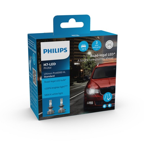 Philips led ultinon - h7, pro6000
